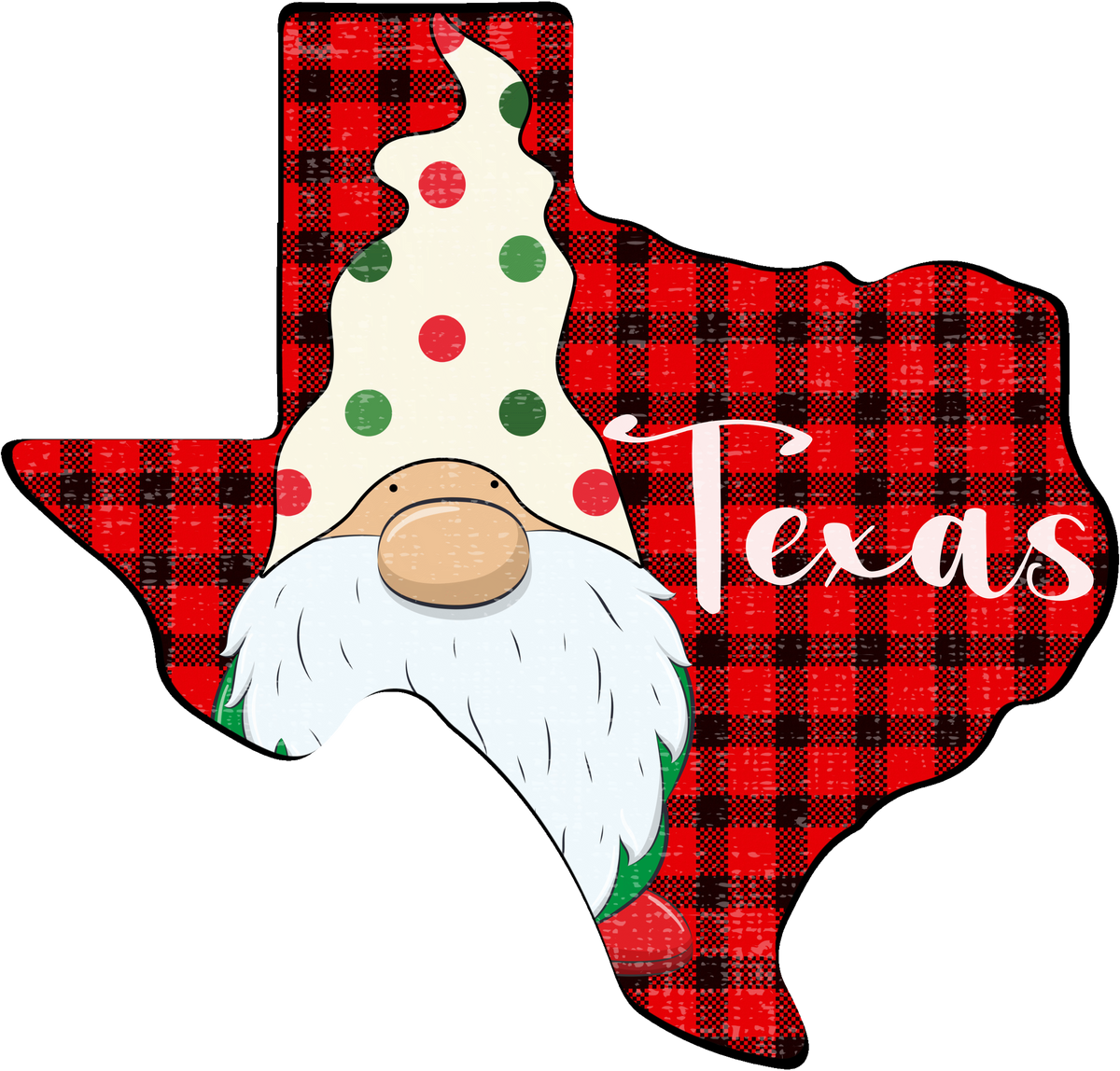 Christmas Texas Gnomes- Christmas Ready to Press DTF Transfer