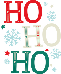 Ho Ho Ho - Christmas Ready to Press DTF Transfer