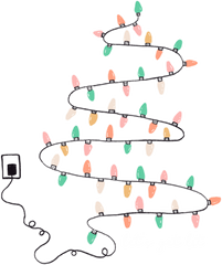 Christmas Light Let's Get Lit - Christmas Ready to Press DTF Transfer