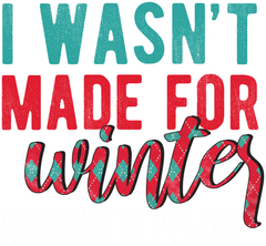 I Wasn't Made For Winter I Want My Flip Flops - Christmas Ready to Press DTF Transfer