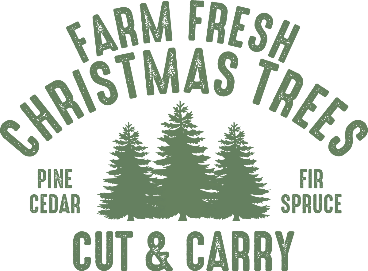 Farm Fresh Christmas Trees - Christmas Ready to Press DTF Transfer