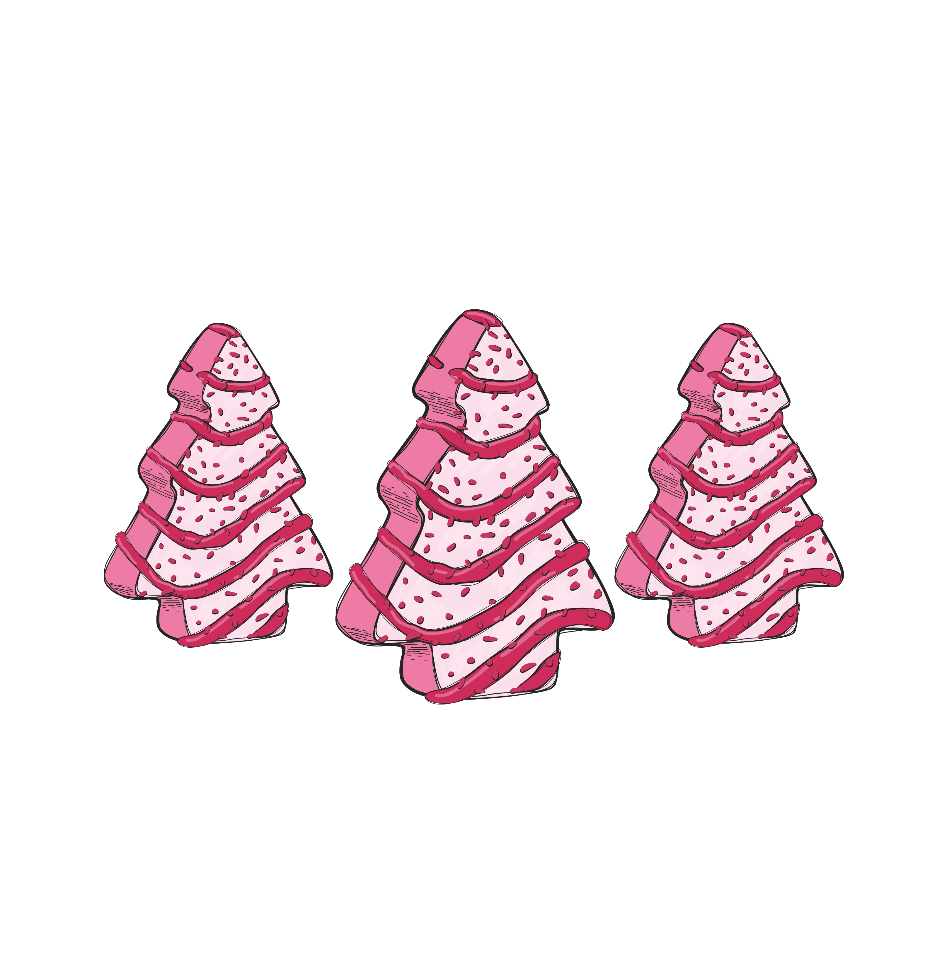 Pink Farm Fresh Christmas Tree - Christmas Ready to Press DTF Transfer