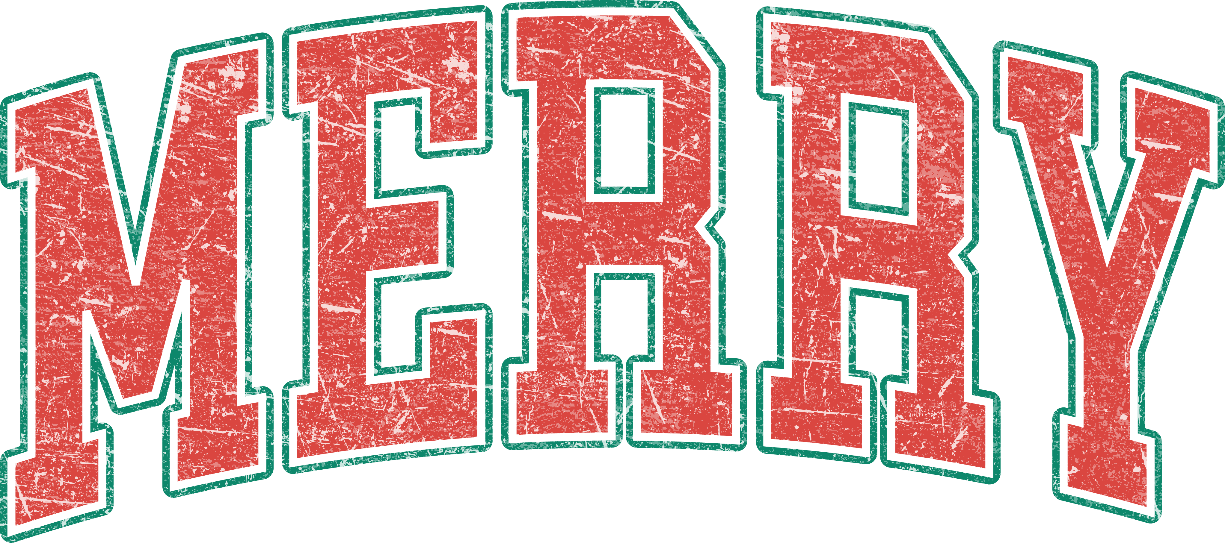 College Merry - Christmas Ready to Press DTF Transfer