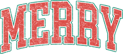 College Merry - Christmas Ready to Press DTF Transfer