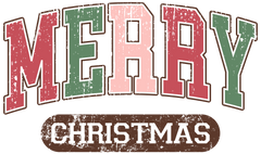College Merry Christmas - Christmas Ready to Press DTF Transfer