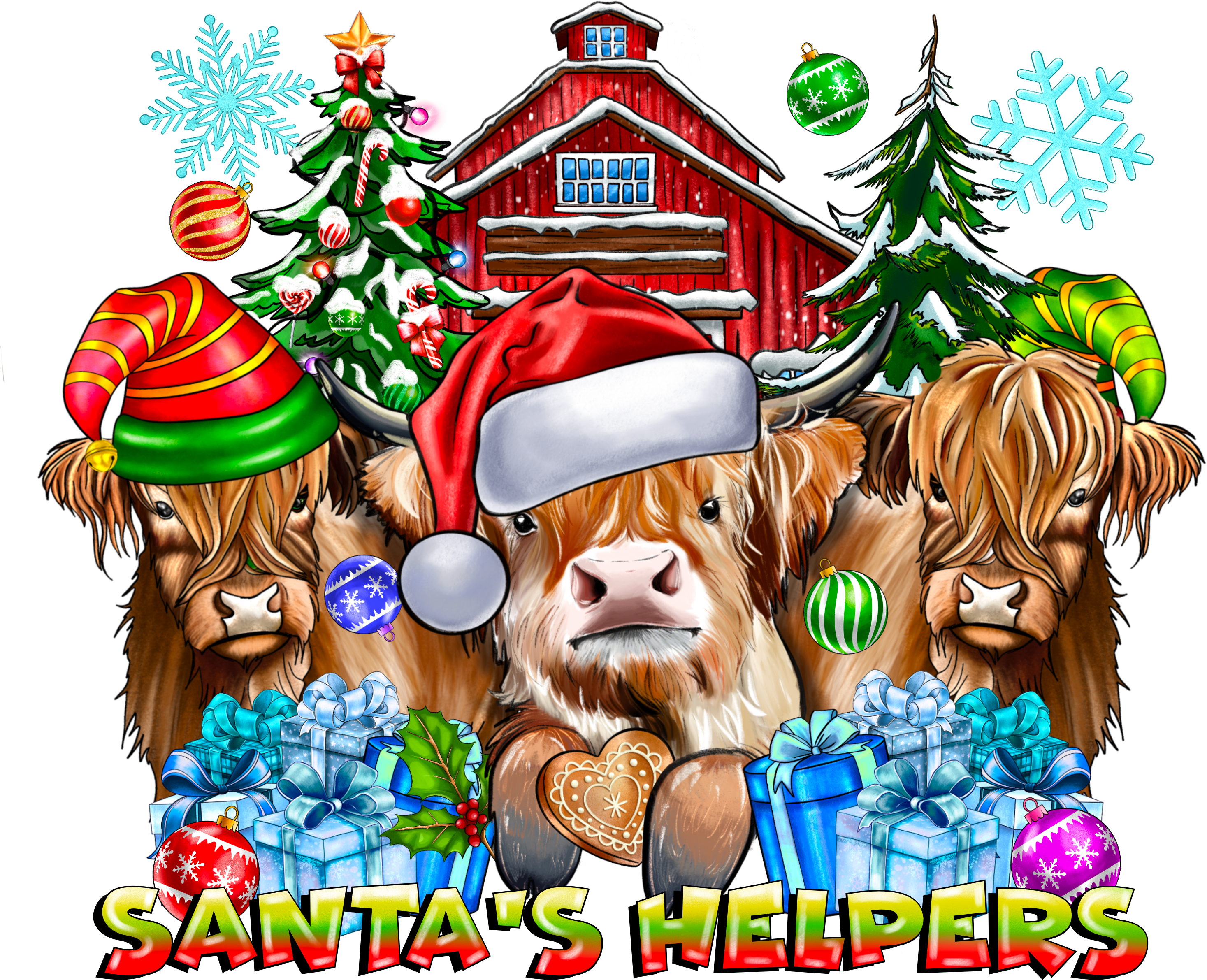 Santa's Helpers - Christmas Ready to Press DTF Transfer