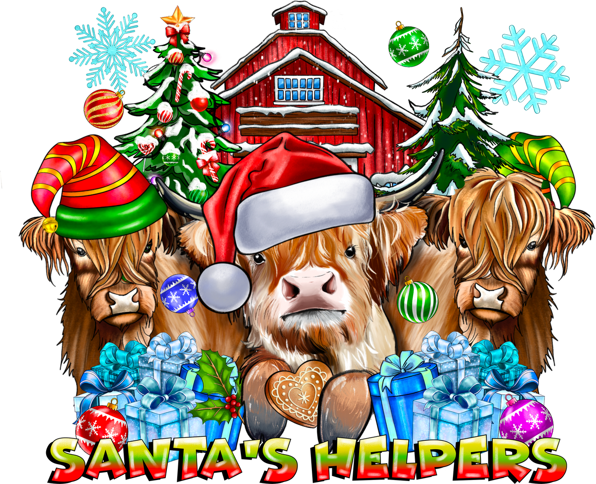 Santa's Helpers - Christmas Ready to Press DTF Transfer