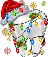 Christmas Lights Dentist - Christmas Ready to Press DTF Transfer
