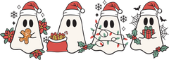 Christmas Ghosts- Christmas Ready to Press DTF Transfer