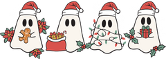 Christmas Ghosts- Christmas Ready to Press DTF Transfer