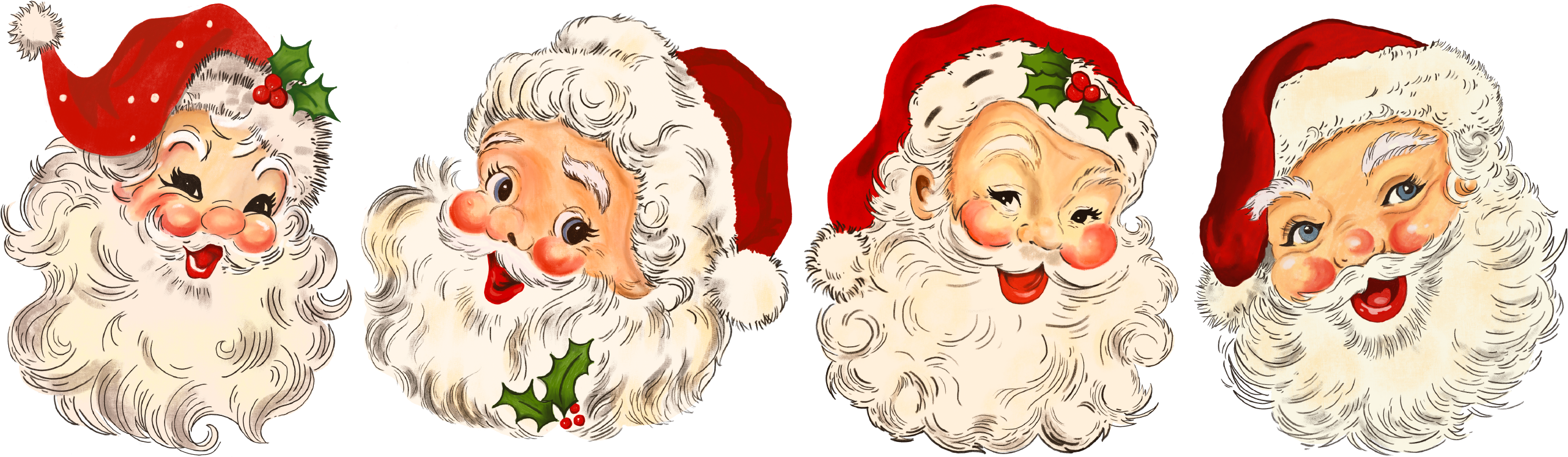 Red Santa - Christmas Ready to Press DTF Transfer