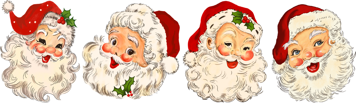 Red Santa - Christmas Ready to Press DTF Transfer