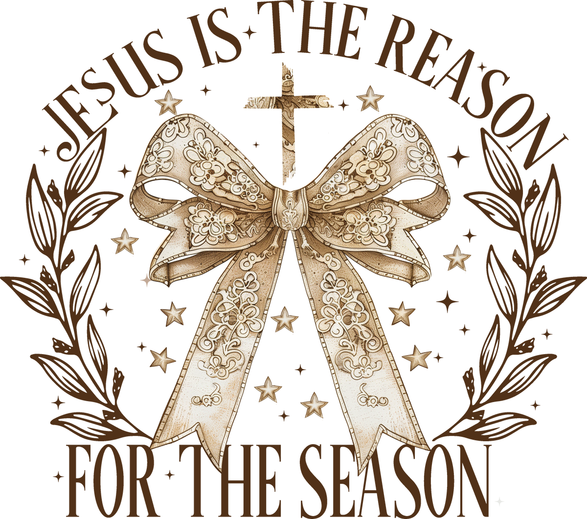 Jesus Is The Reason For The Season - Christmas Ready to Press DTF Transfer