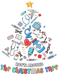 Roc'n Around The Crhistmas Tree - Christmas Ready to Press DTF Transfer