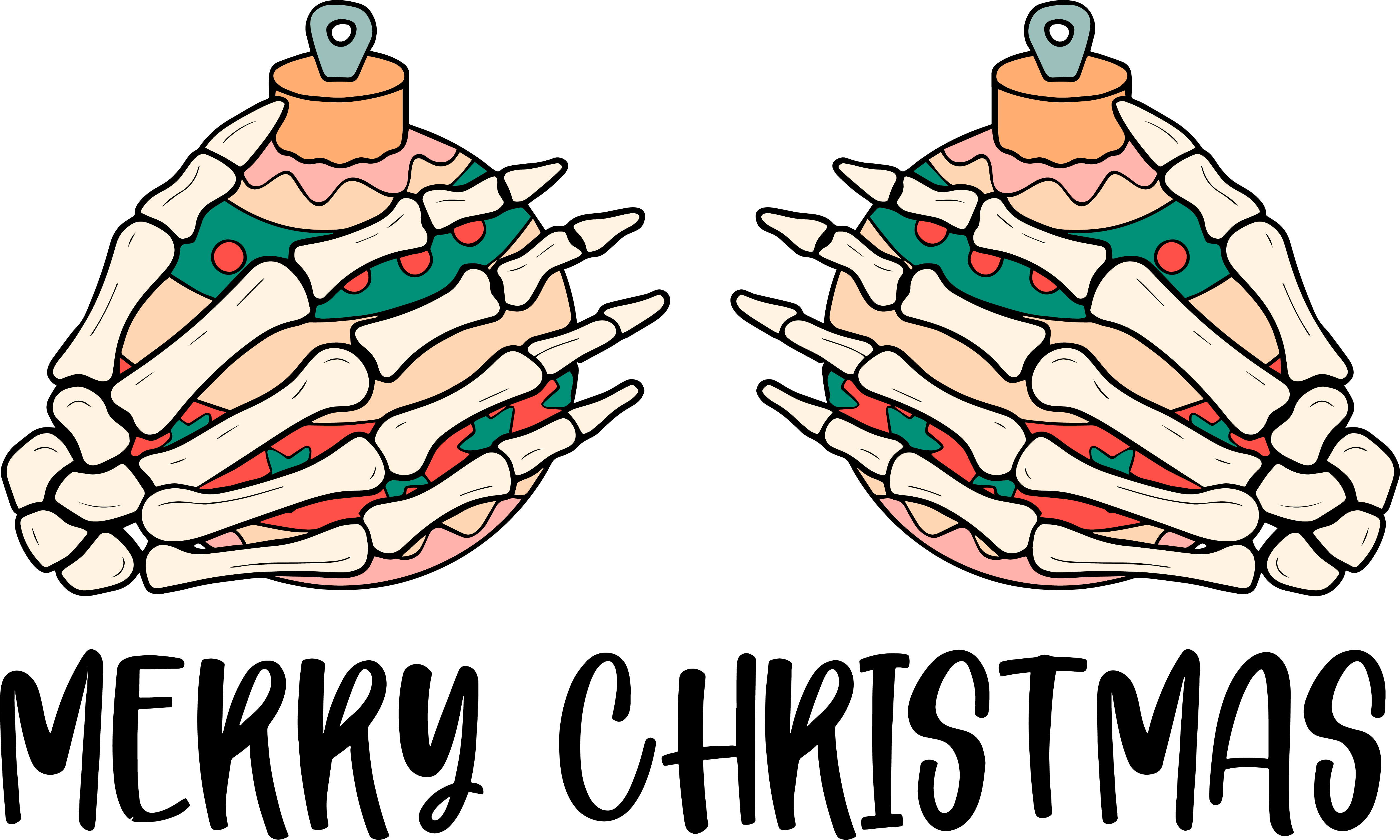 Merry Christmas - Christmas Ready to Press DTF Transfer