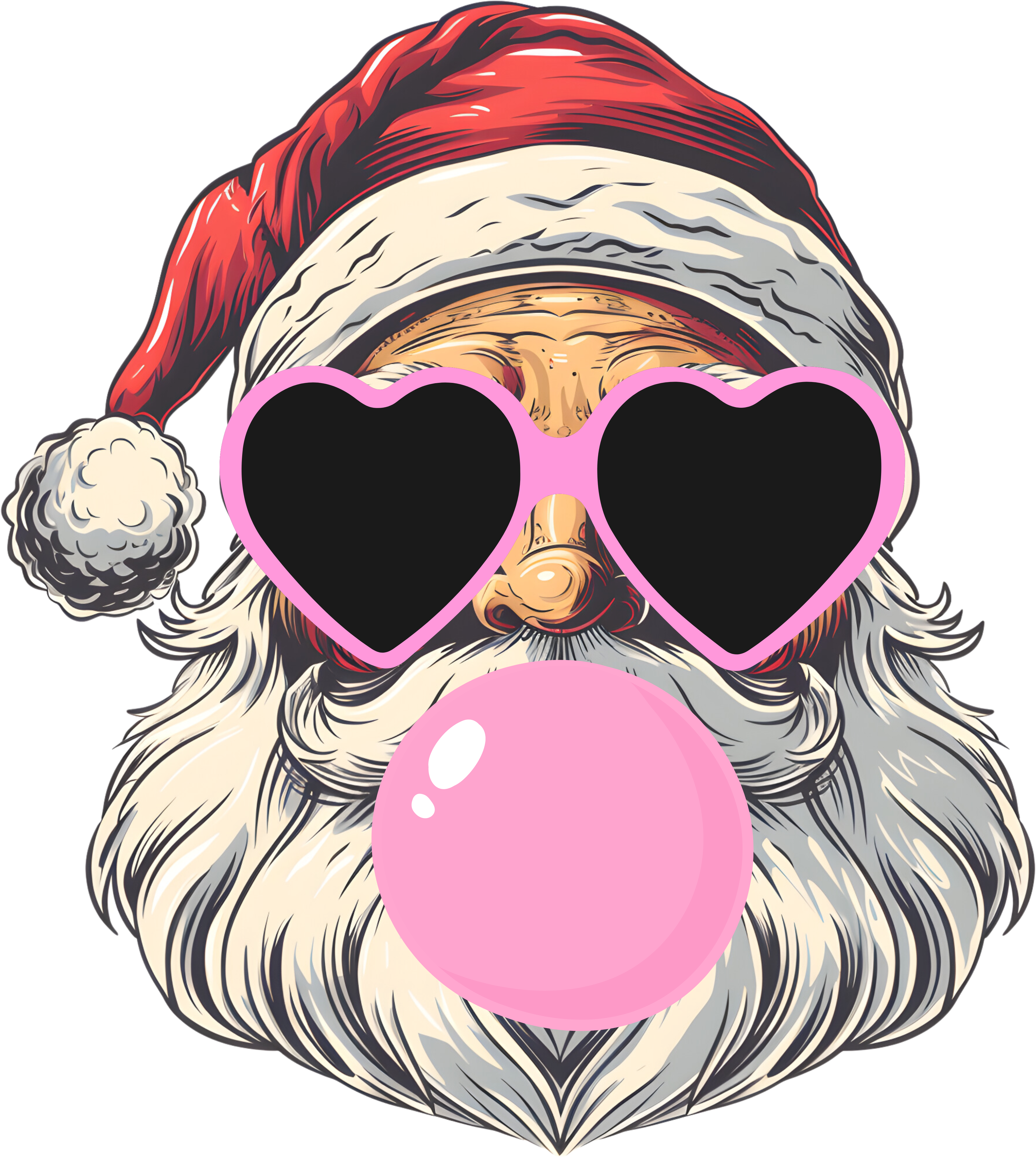 Santa - Christmas Ready to Press DTF Transfer