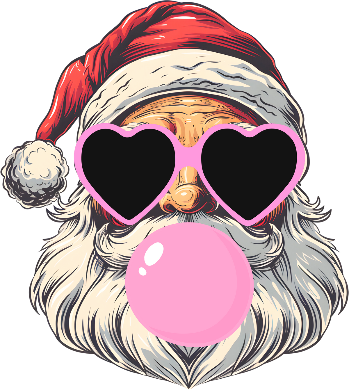 Santa - Christmas Ready to Press DTF Transfer