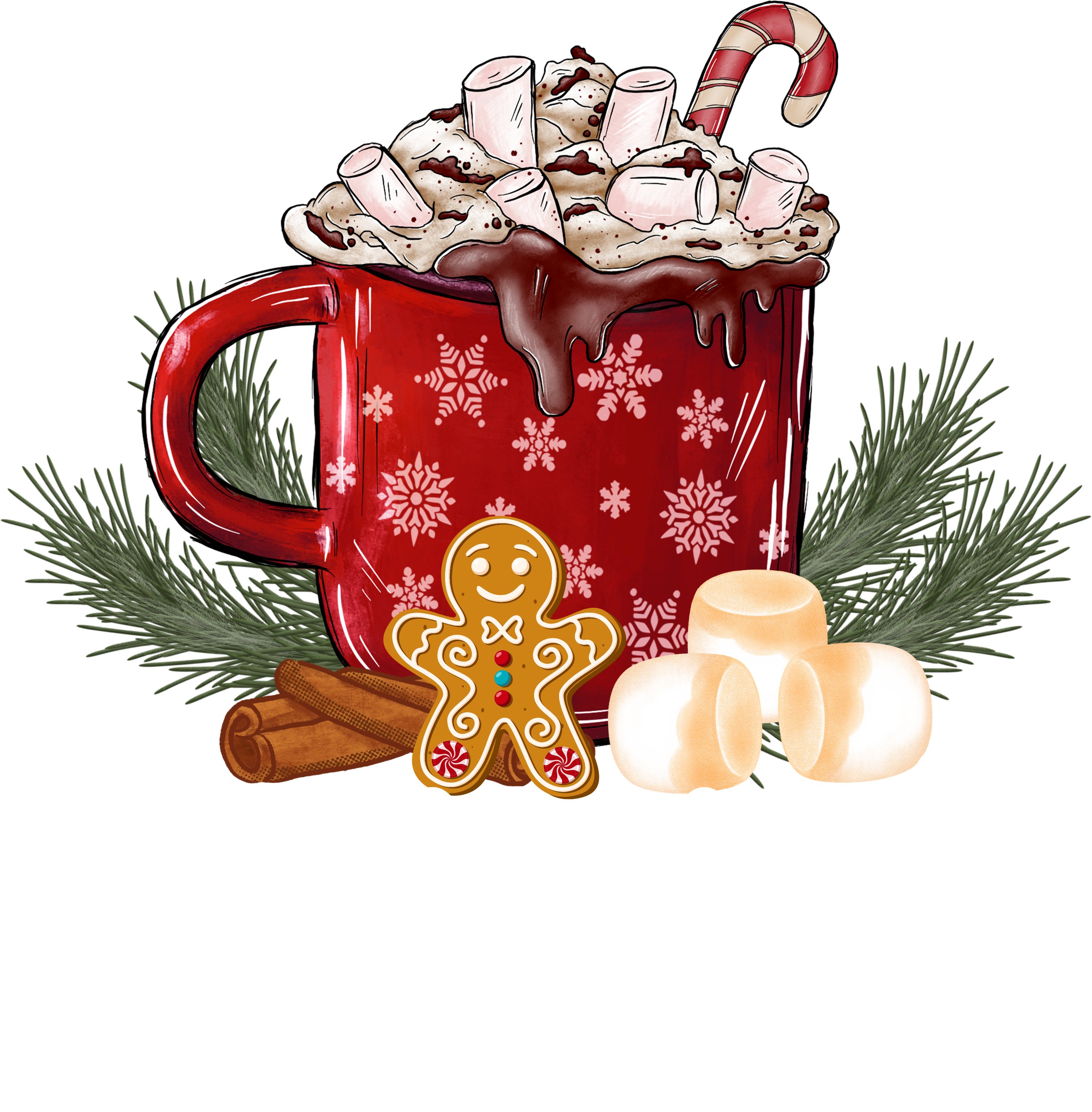 Hot Cocoa And Christmas Movies - Christmas Ready to Press DTF Transfer