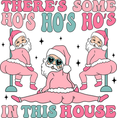 There's Some Ho's Ho's Ho's In This House - Christmas Ready to Press DTF Transfer