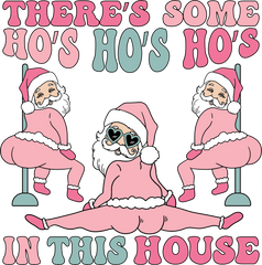 There's Some Ho's Ho's Ho's In This House - Christmas Ready to Press DTF Transfer