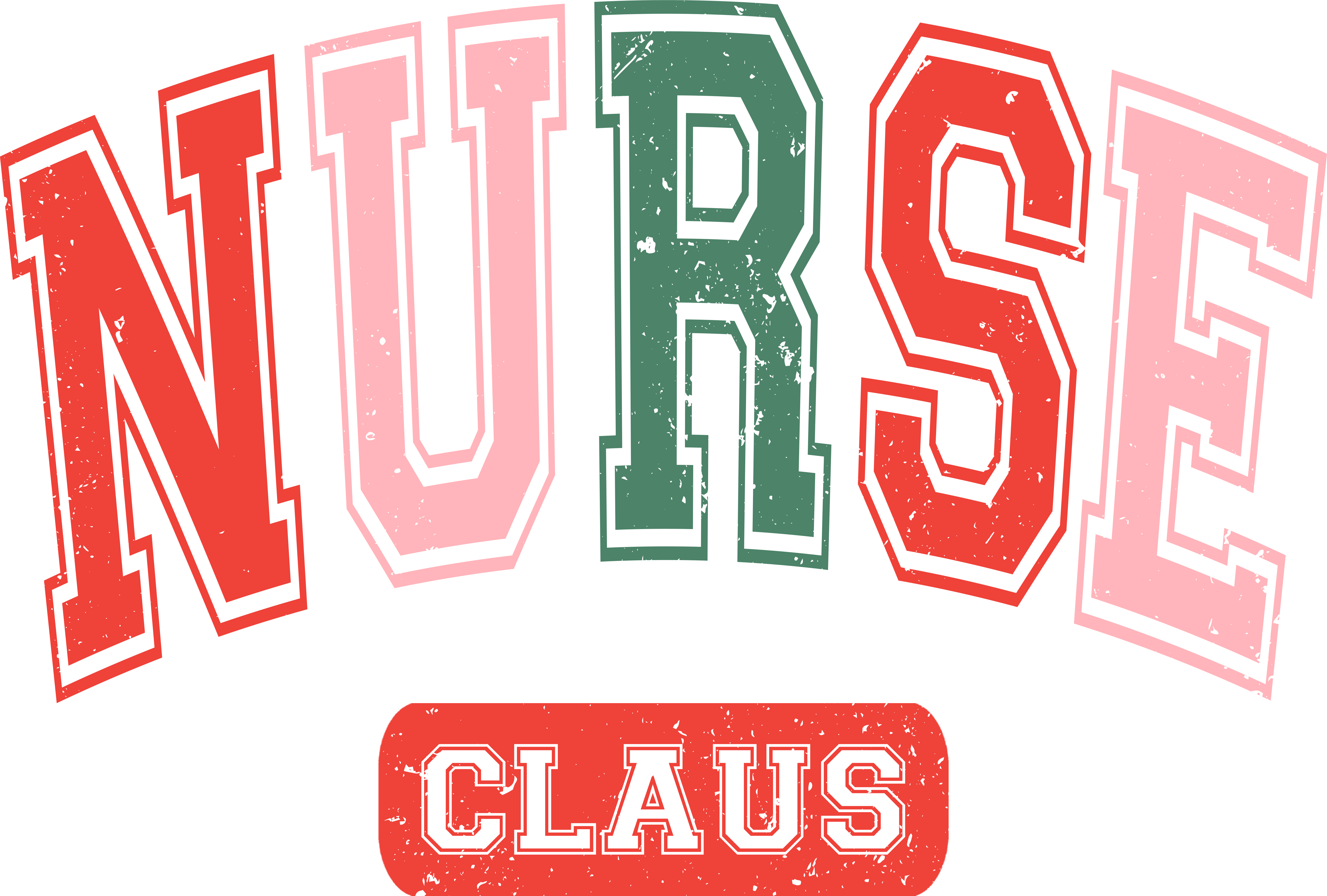 Nurse Claus - Christmas Ready to Press DTF Transfer