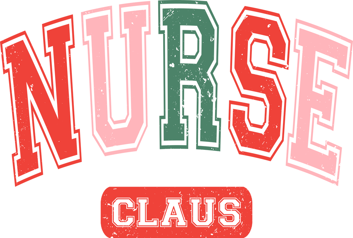 Nurse Claus - Christmas Ready to Press DTF Transfer