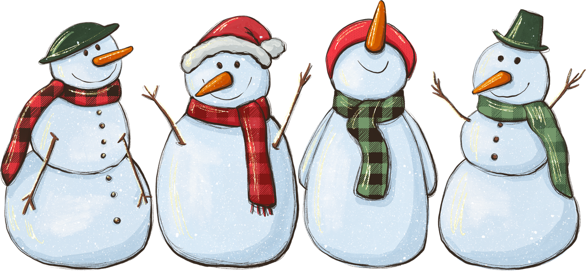 Snowman - Christmas Ready to Press DTF Transfer