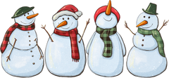 Snowman - Christmas Ready to Press DTF Transfer