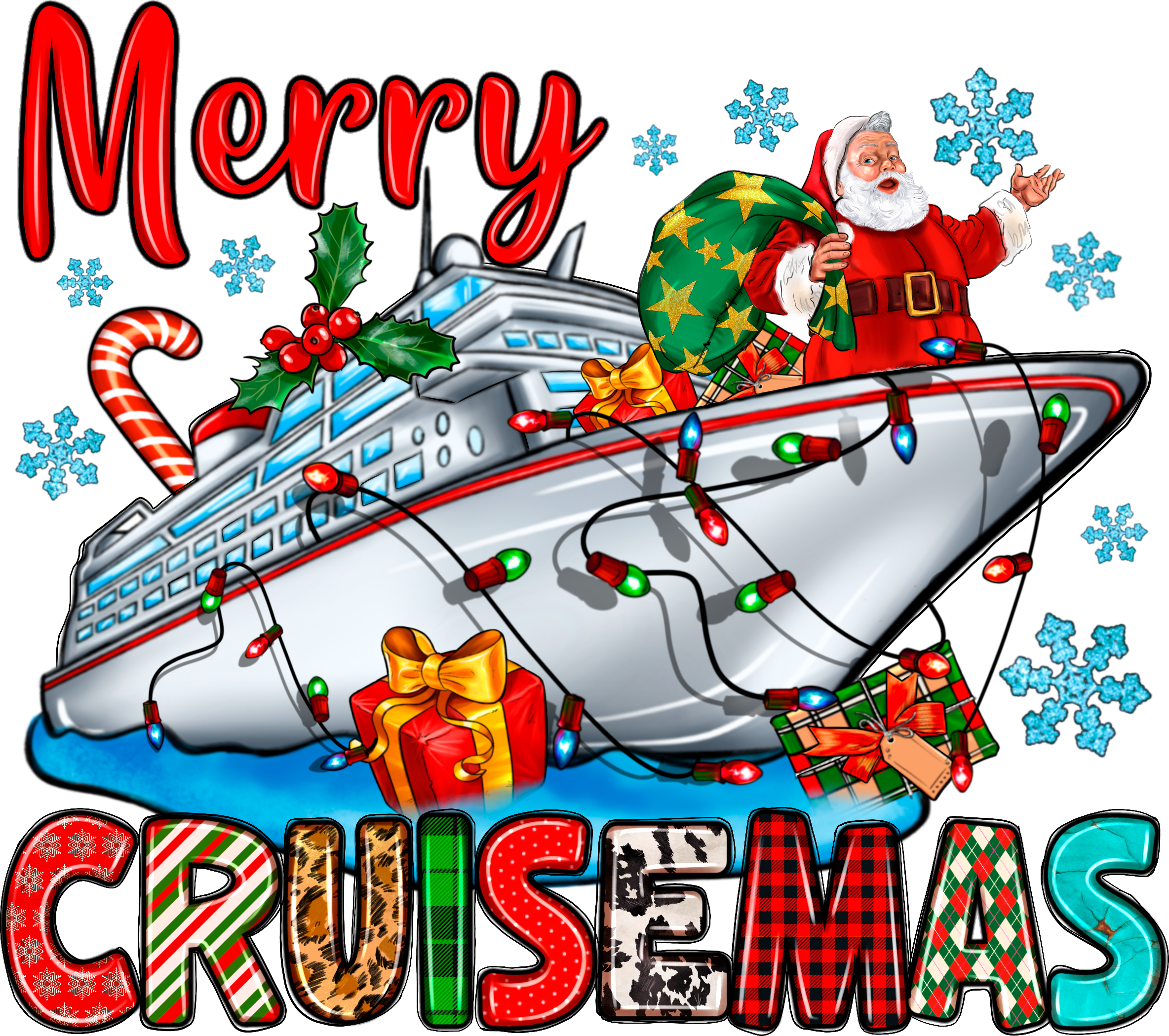 Merry Cruisemas - Christmas Ready to Press DTF Transfer