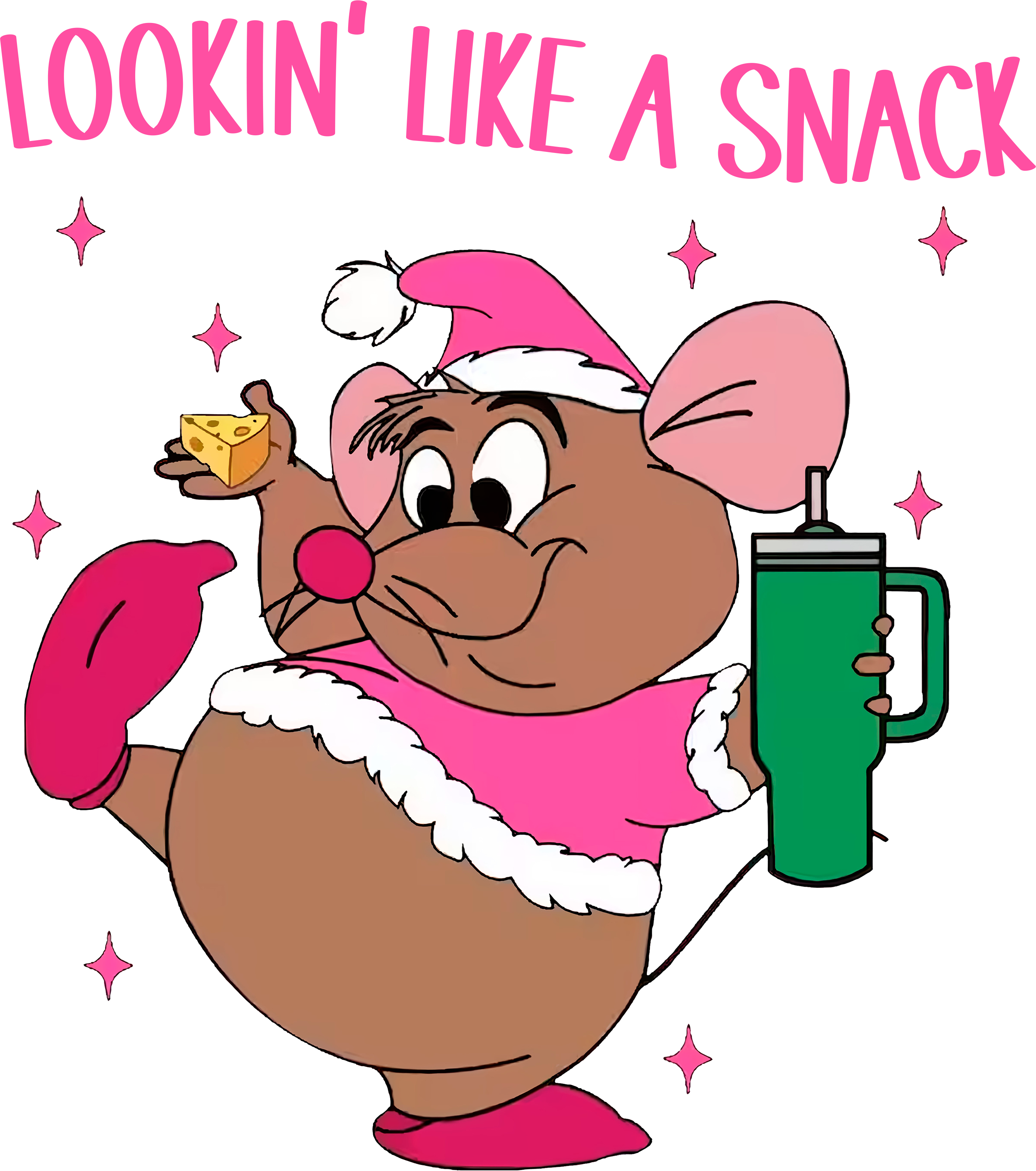 Lookin' Like A Snack Mouse - Christmas Ready to Press DTF Transfer
