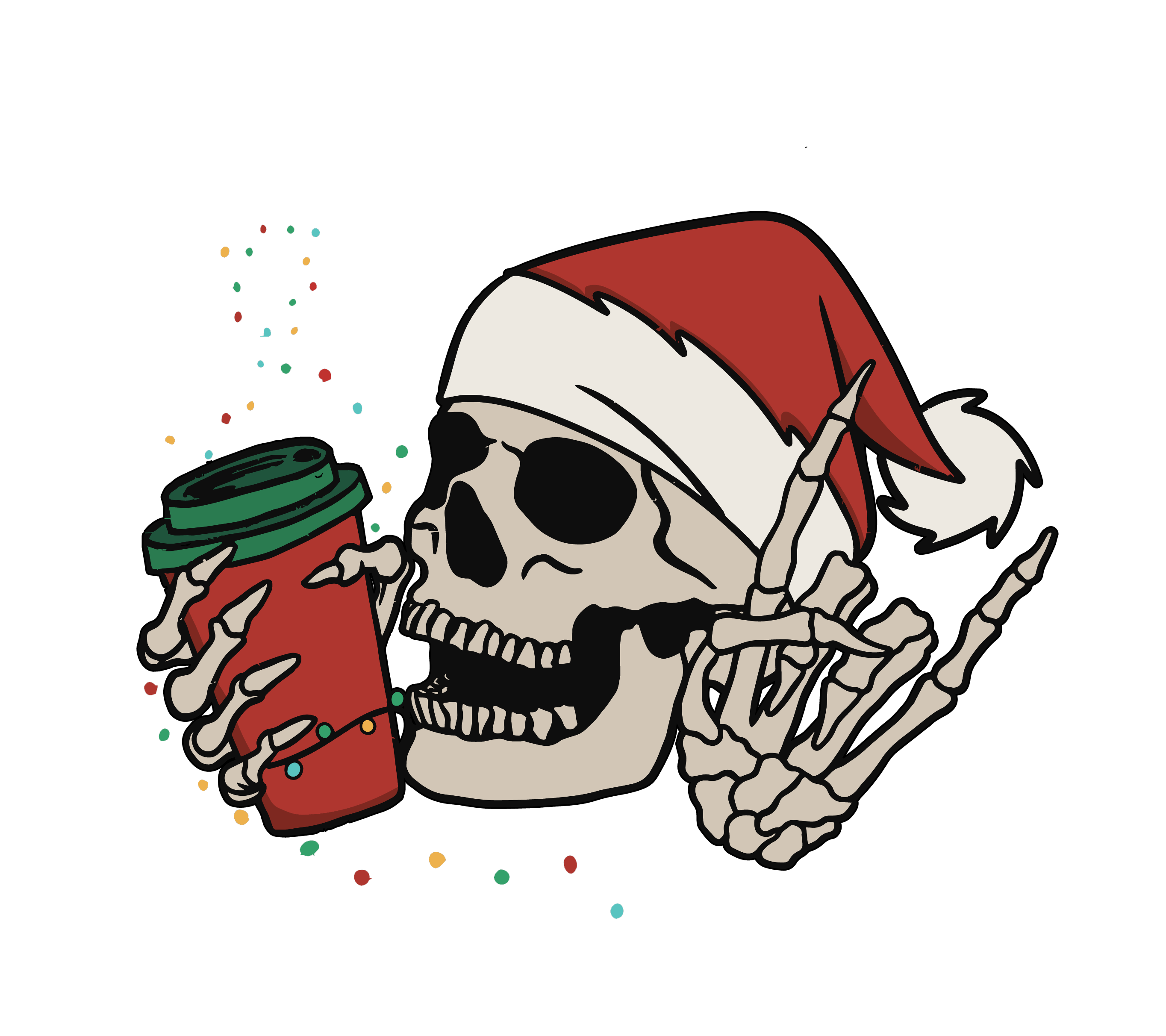 Dead Inside But Jolly Af - Christmas Ready to Press DTF Transfer
