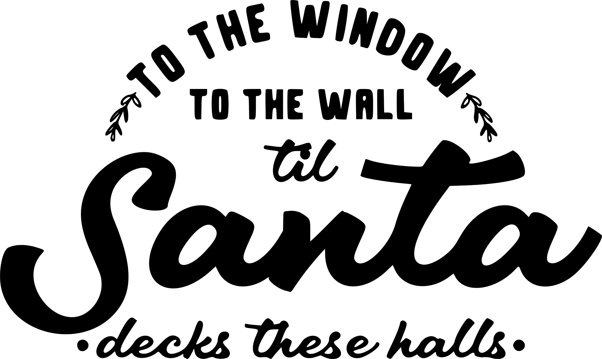 Santa Decks - Christmas Ready to Press DTF Transfer