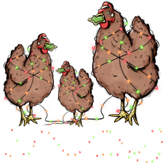 What A Damn Cluckin Fluster Fluck - Christmas Ready to Press DTF Transfer