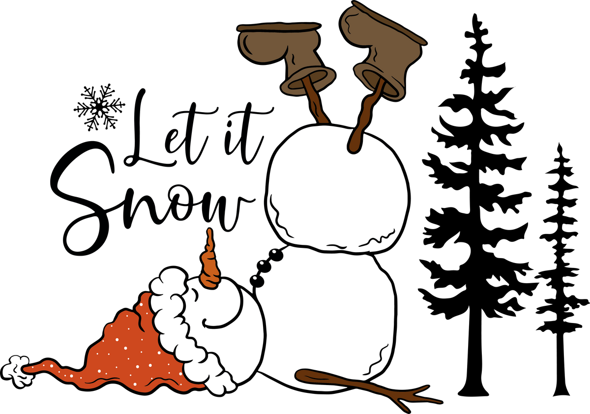 Let It Snow - Christmas Ready to Press DTF Transfer