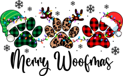 Merry Woofmas - Christmas Ready to Press DTF Transfer