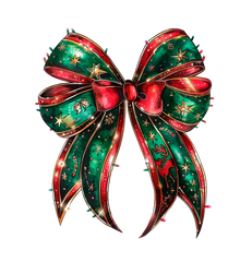 Christmas Bow - Christmas Ready to Press DTF Transfer
