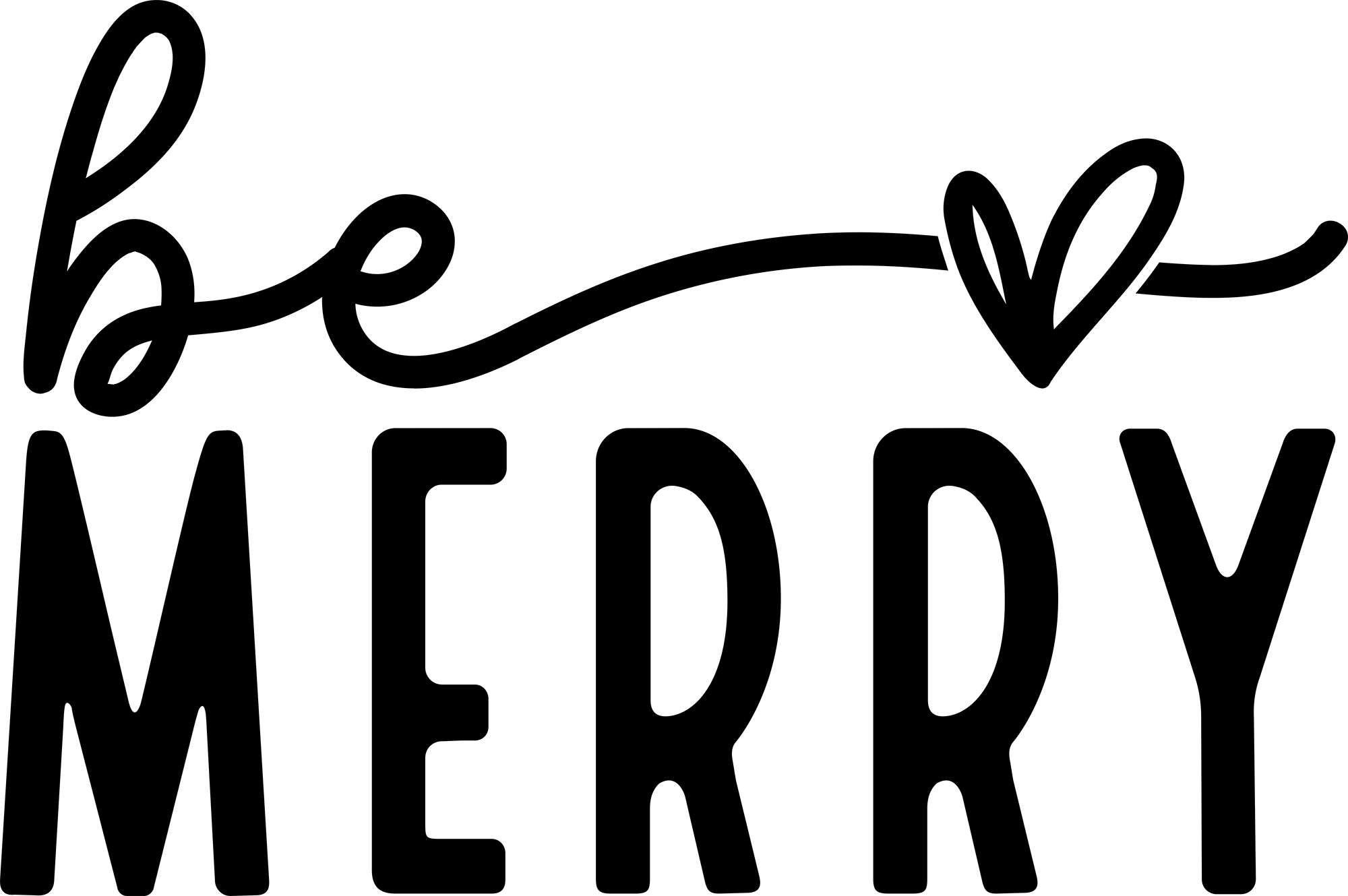 Be Merry - Christmas Ready to Press DTF Transfer