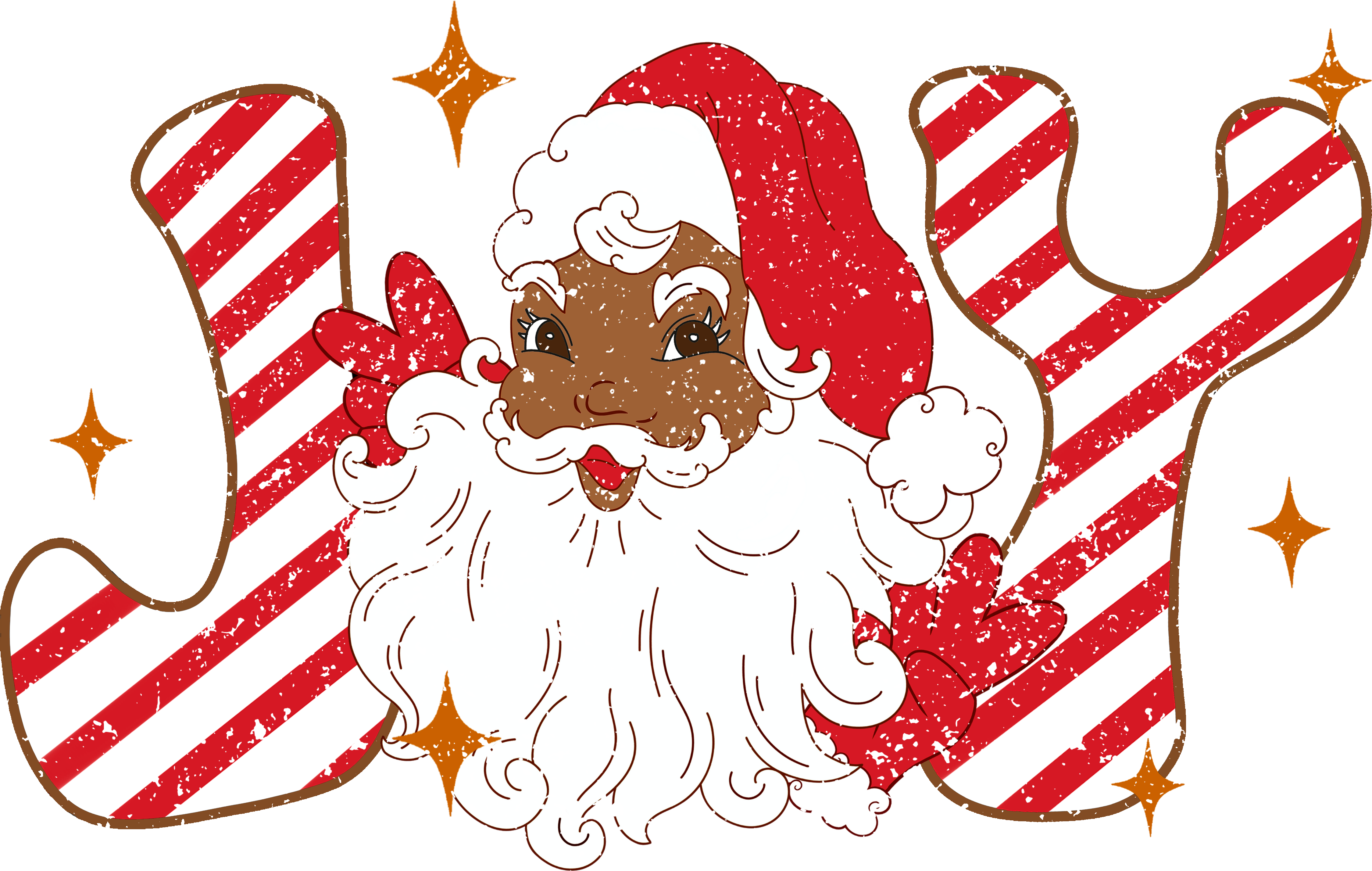 Santa Joy - Christmas Ready to Press DTF Transfer