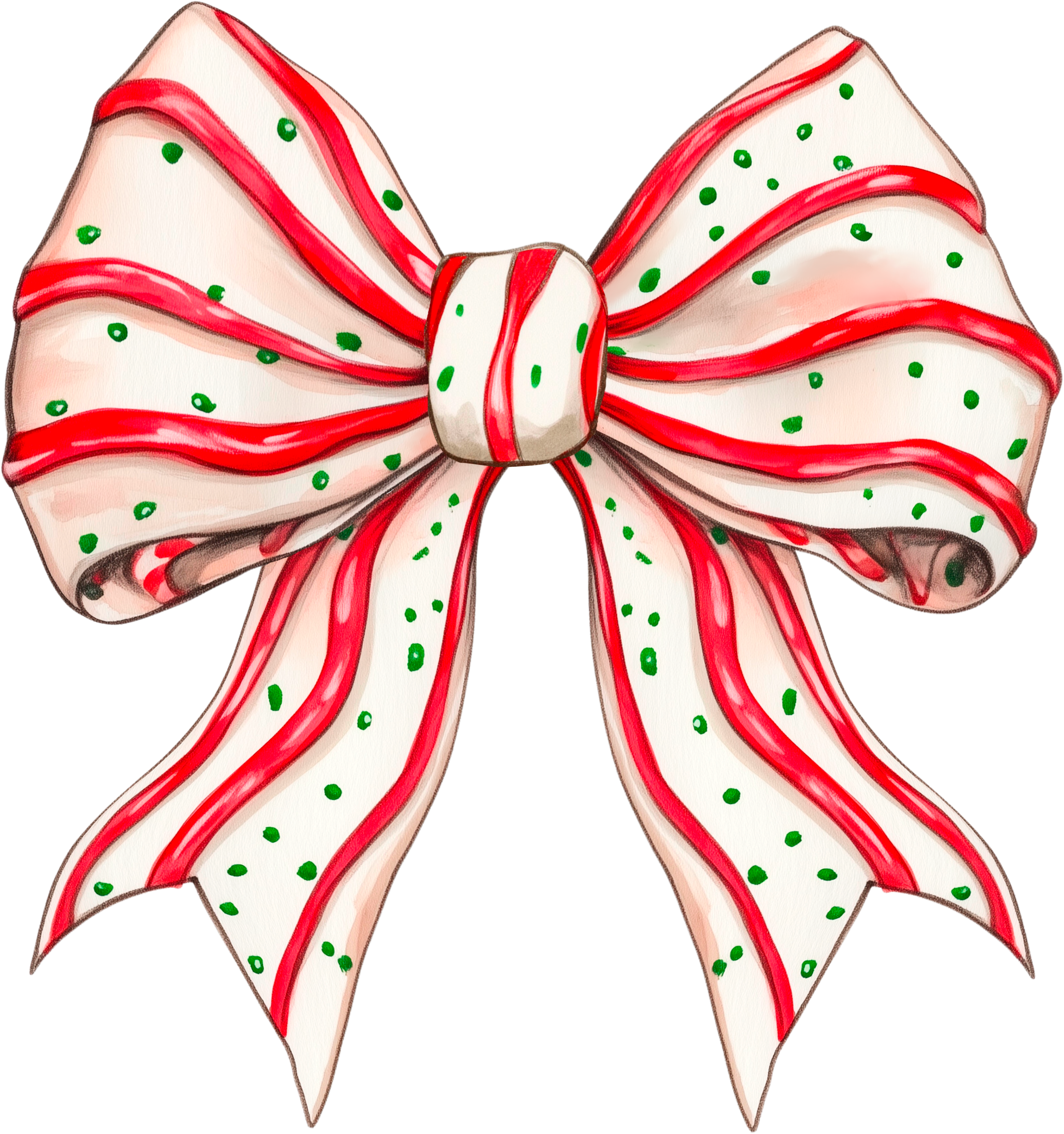 Christmas Tree Cake Bow - Christmas Ready to Press DTF Transfer