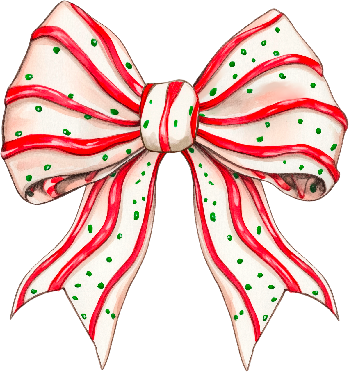 Christmas Tree Cake Bow - Christmas Ready to Press DTF Transfer