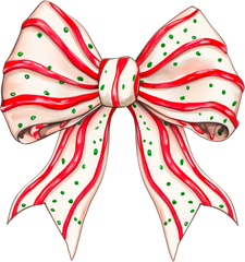 Christmas Tree Cake Bow - Christmas Ready to Press DTF Transfer