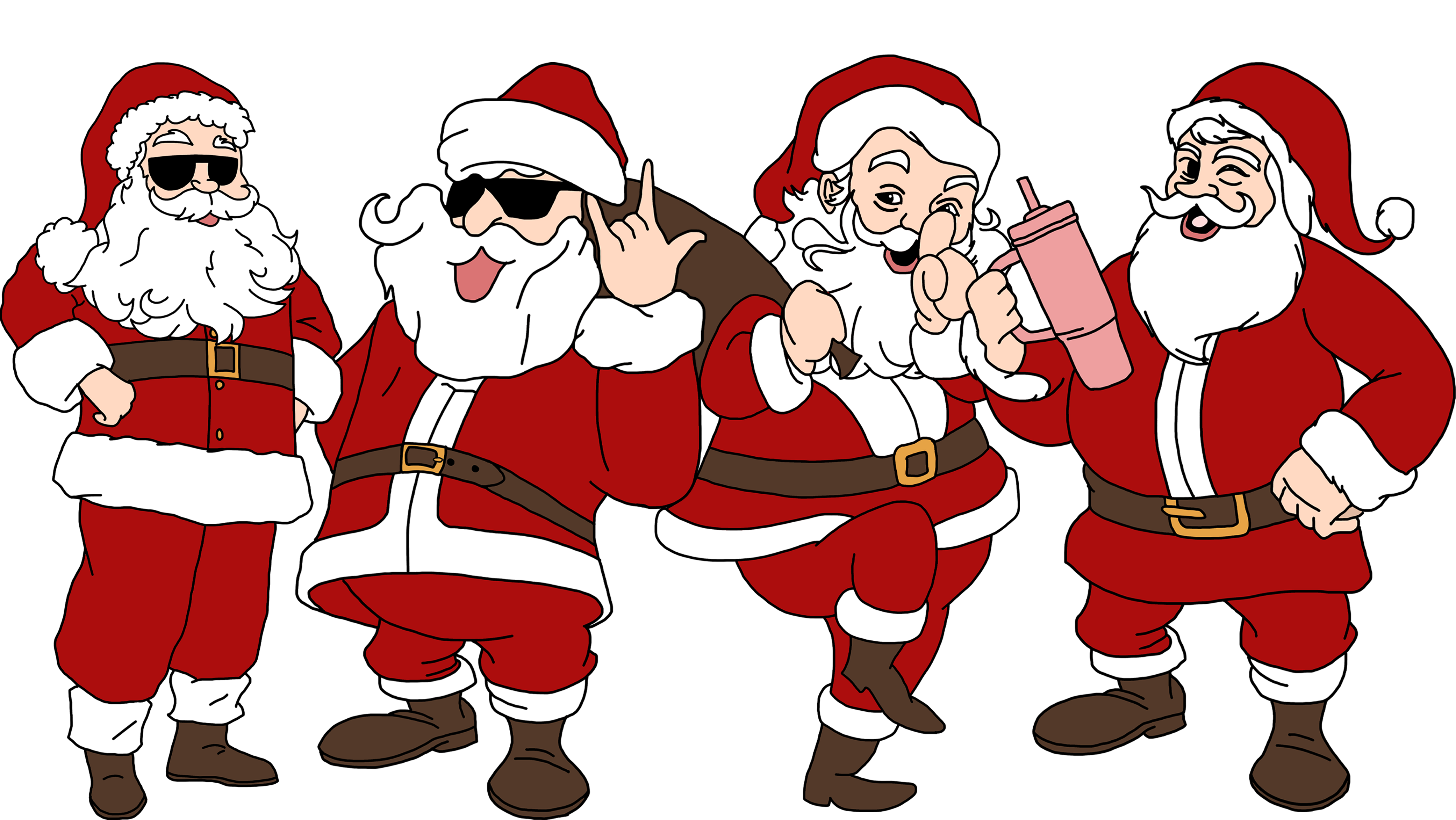 Retro Santa - Christmas Ready to Press DTF Transfer