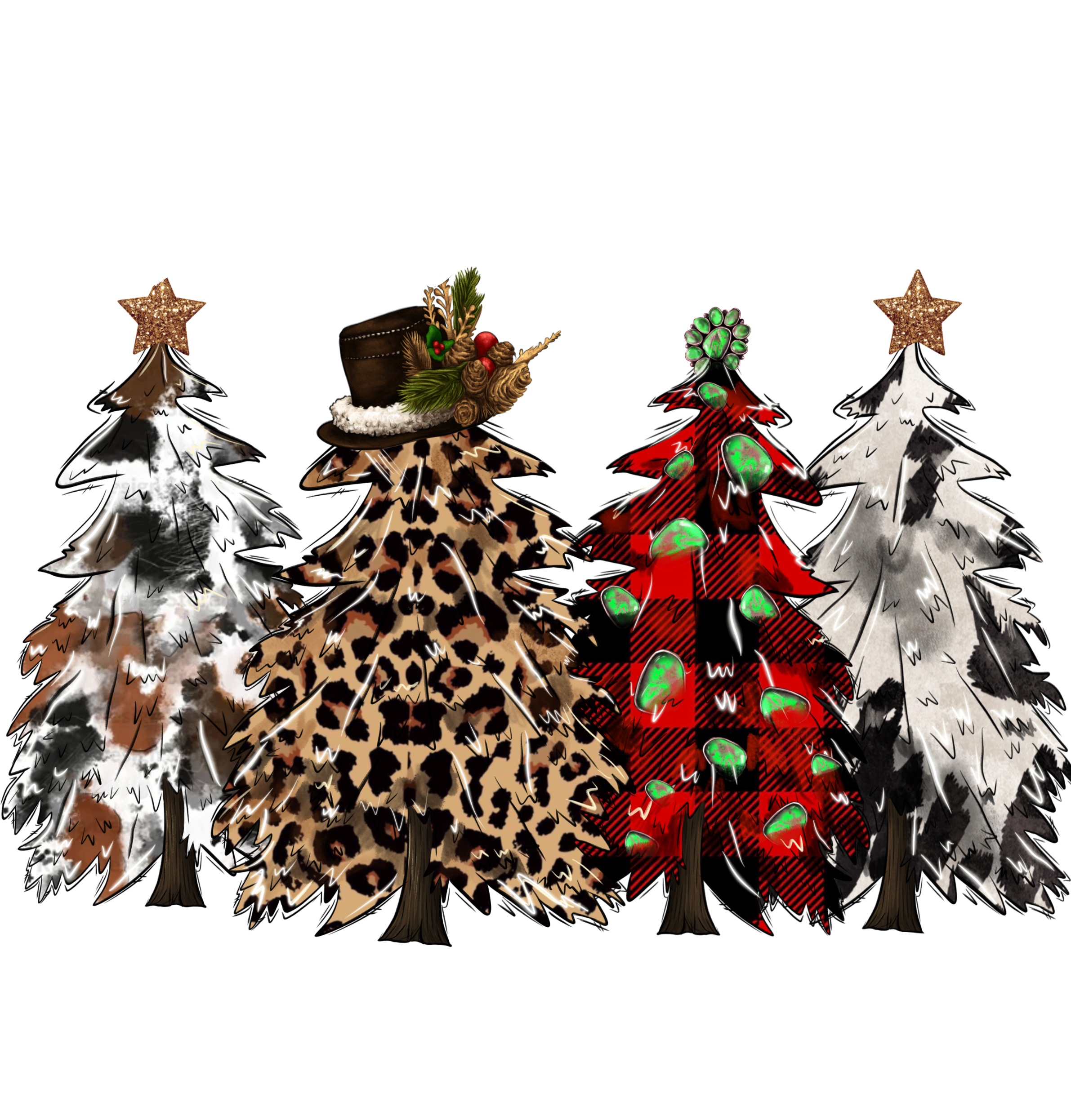 Rocking Around The Christmas Tree - Christmas Ready to Press DTF Transfer