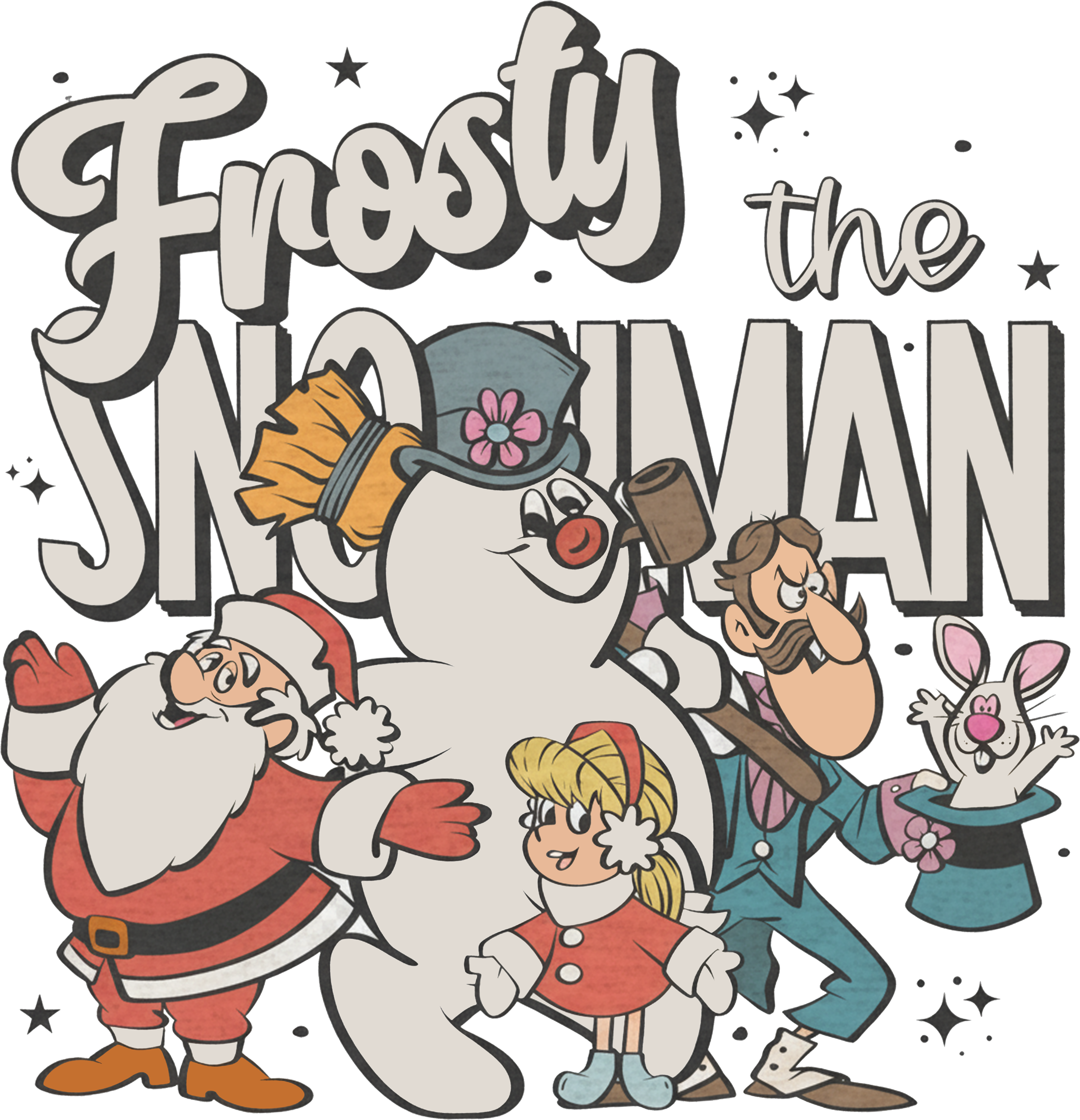 Frosty The Snowman - Christmas Ready to Press DTF Transfer