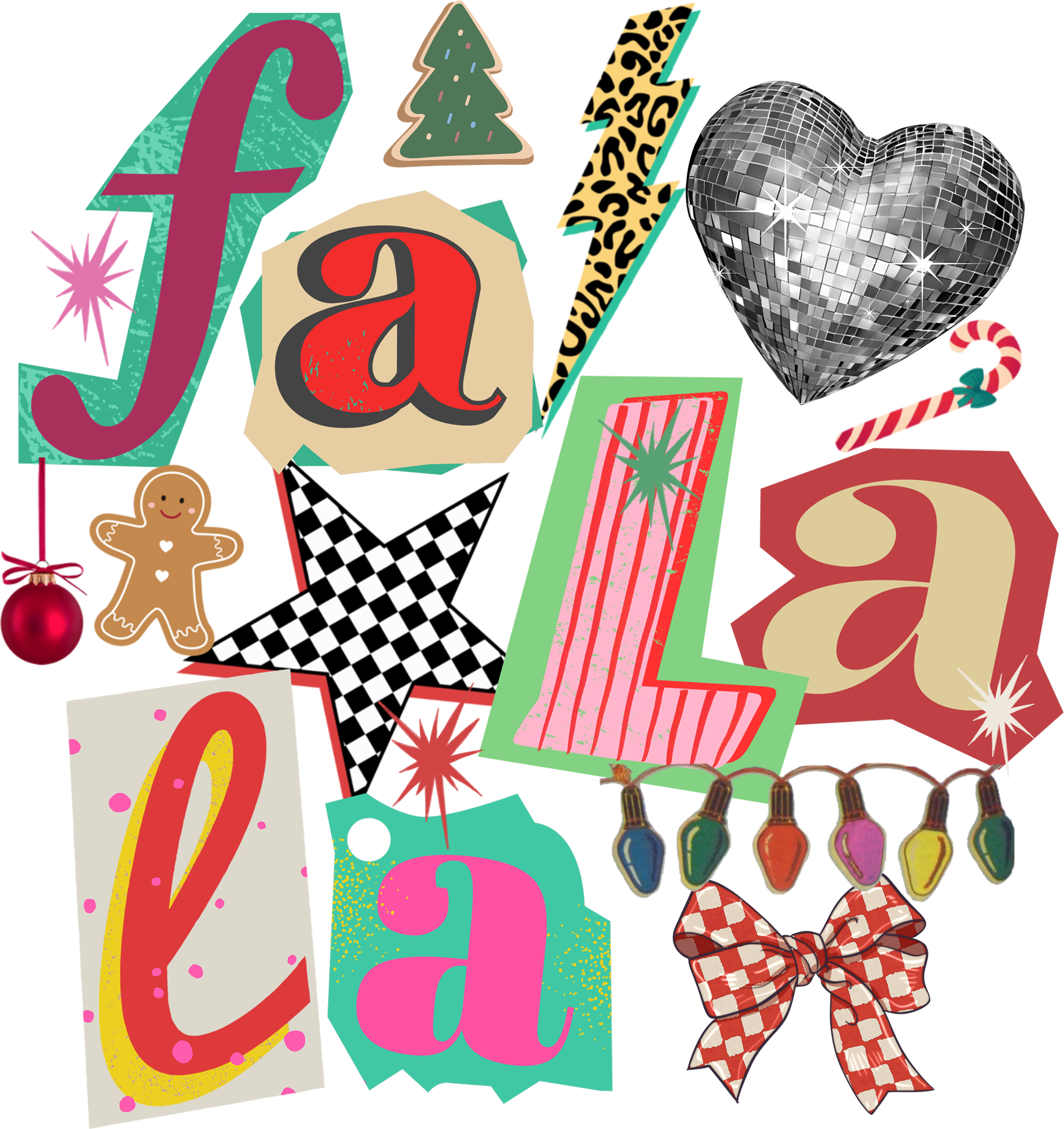 Fa La La Christmas - Christmas Ready to Press DTF Transfer