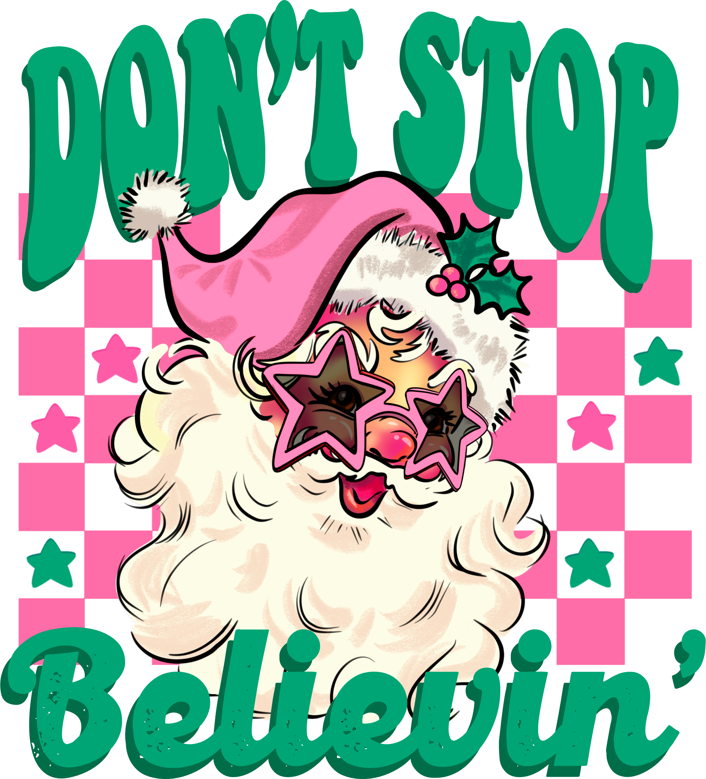 Don't Stop Believin' - Christmas Ready to Press DTF Transfer
