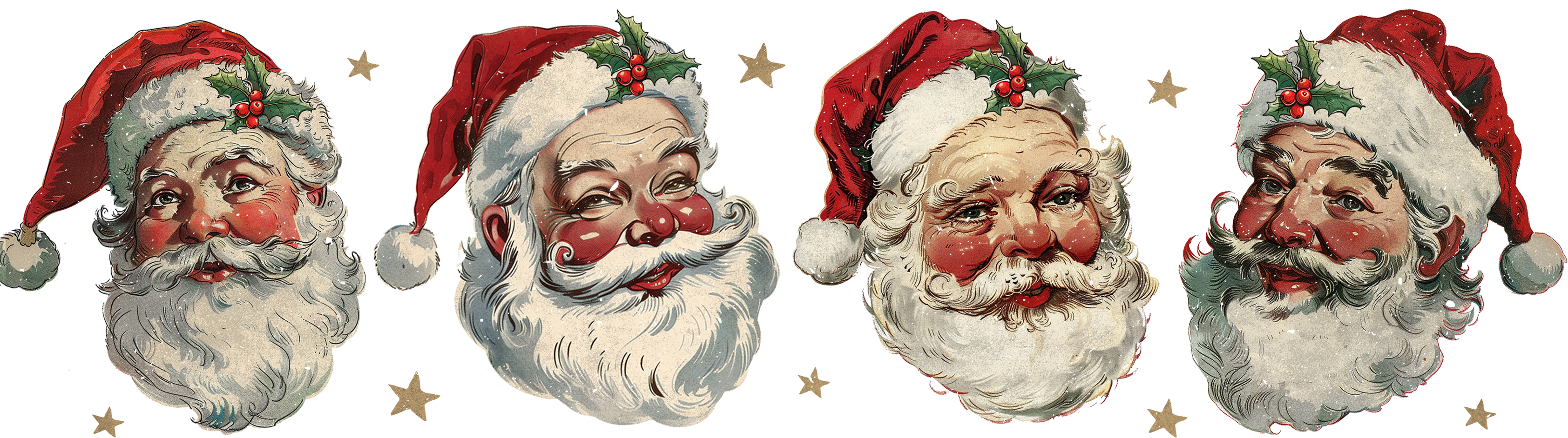 Retro Santa - Christmas Ready to Press DTF Transfer