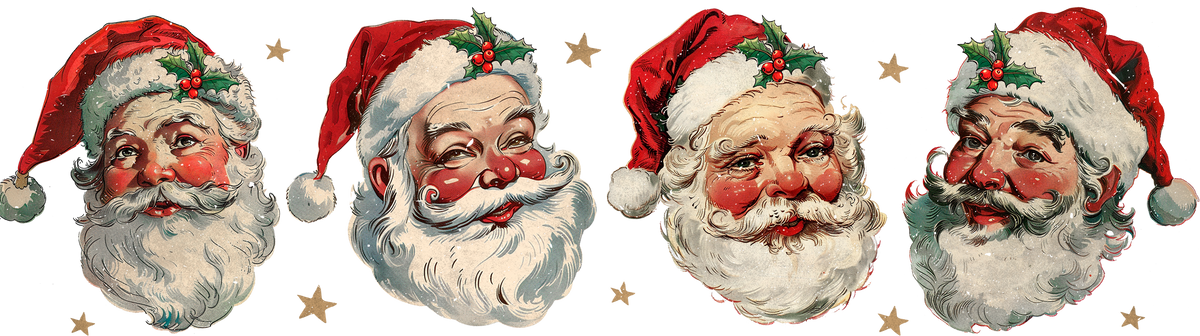 Retro Santa - Christmas Ready to Press DTF Transfer