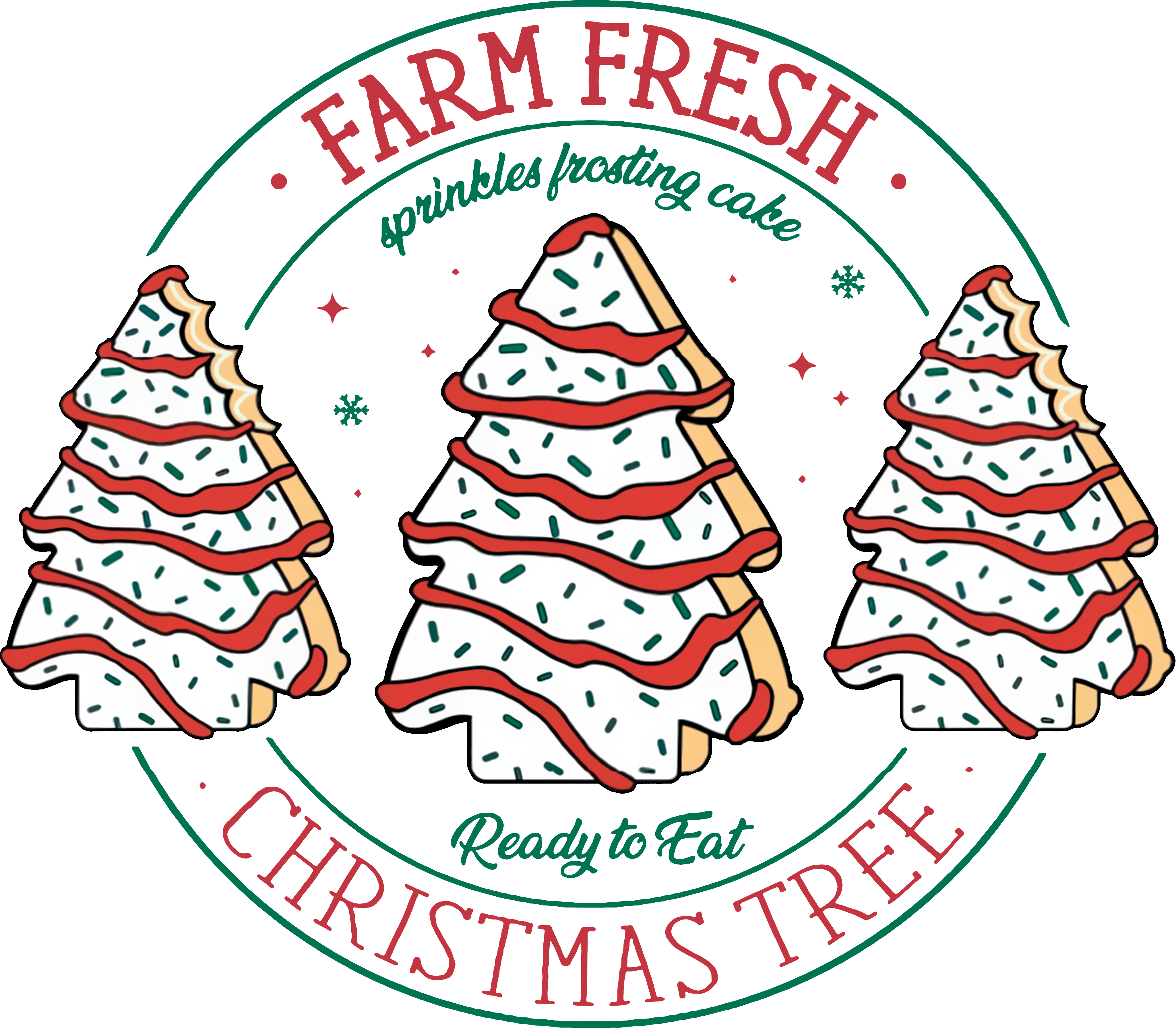 Farm Fresh Christmas - Christmas Ready to Press DTF Transfer
