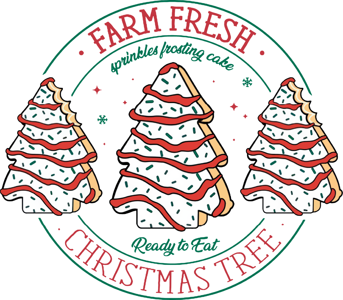 Farm Fresh Christmas - Christmas Ready to Press DTF Transfer
